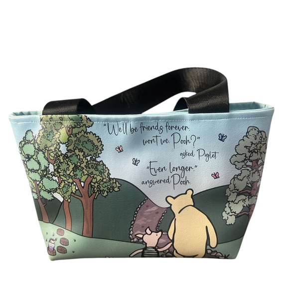 Winnie the Pooh Pastel Scenic Tote Bag - Light Blue EUC 8JT - Picture 2 of 6